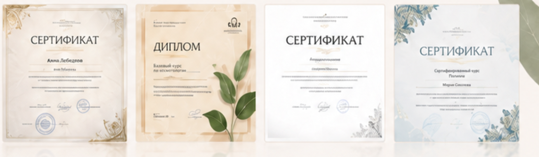 Сертификаты специалистов AUREA